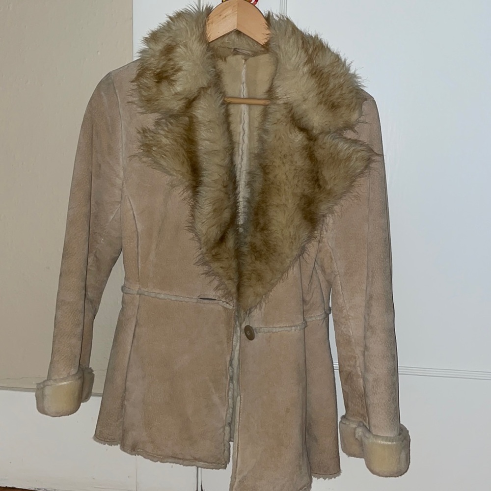 Suede Penny Lane Tan Coat